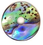 R. M. ékszer Átfúrt pávakagyló medál karika 20-30mm (021106)