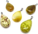 R. M. ékszer Csepp medál Opál zöld AA (MDG) (020841)