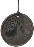 R. M. ékszer Shungit medál gravírozott életfa 50mm (024616)