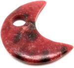 R. M. ékszer Rodonit medál átfúrt félhold 35mm (021349)