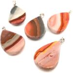 R. M. ékszer Felezett csepp med Jáspis polikr 2, 5x3, 5-4cm (MDG) (021138)