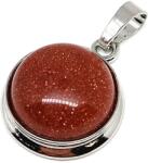 R. M. ékszer Kerek medál fém Goldstone 2cm (020591)