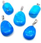 R. M. ékszer 20/25mm Howlit kék csepp medál (056525)