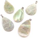 R. M. ékszer Felezett csepp medál garnierit 2-2, 5x3, 5-4cm (MDG) (021038)