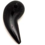 R. M. ékszer Obszidián medál átfúrt karom 30-35mm (021358)