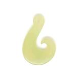 R. M. ékszer Átfúrt medál Jáde maori horog 30x45mm (021200)