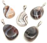 R. M. ékszer 20/25mm Achát botswana csepp medál (056500)