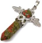 R. M. ékszer Csúcs medál fém szárny Unakit 4x5cm (021830)