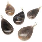 R. M. ékszer Csepp medál Holdkő fekete AA (MDG) (020844)