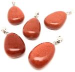 R. M. ékszer 20/25mm Goldstone vörös csepp medál (056517)