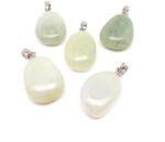 R. M. ékszer 20/25mm Jáde new csepp medál (056528)