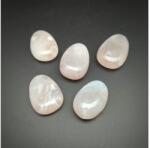 R. M. ékszer Átfúrt Achát rózsaszín csepp medál (021796)