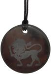 R. M. ékszer Shungit medál gravírozott oroszlán 30mm (024628)