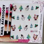 Zodiac Karácsonyi vizes körömmatrica 81