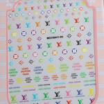 Zodiac Körömmatrica Lui Vuitton 3D