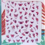 Zodiac Körömmatrica Butterfly 3D 3