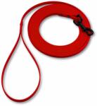 PafDog ultrakönnyű vízálló nyomkövető vezeték lapos, 1 cm, 4 hossz - piros A VEZETŐ HOSSZA: 20 metrů