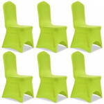 vidaXL 6 db zöld nyújtható székszoknya (131414) - balena