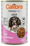 Calibra Dog Premium konz. borjúhússal és csirkével 1240g