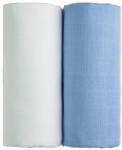 T-TOMI szövet törölköző TETRA 100x90 cm, 2 db, fehér/kék