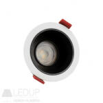 spectrumLED Fiale Comfort Anti - Glare Gu10 250v Ip20 Fi85x50mm White Round Reflector Black, Adjustable (slip001017)