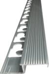 VIARPROFIL Szügletes Beépíthető Natúr Alumínium Lépcső Profil 10mmx2, 5m