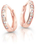 Cutie Jewellery Bájos rózsaszín arany karika fülbevaló C3342-80-X-4 kék