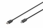 ASSMANN USB Type-C connection cable, type C to micro B M/M, 1.8m, 3A, 480MB, 2.0, bl (DB-300137-018-S) (DB-300137-018-S)