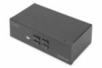 ASSMANN Desktop 4 Port HDMI KVM Switch 4k@30Hz, DualView (DS-12883) (DS-12883)