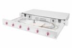 ASSMANN FO splice box, 1U, equipped, 6x LC DX, OM4 incl. splice cassette, colored pigtails, couplers (DN-96330-4) (DN-96330-4)