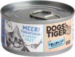  Dogs'n Tiger 24x70g Dogs'n Tiger Cat Tonhal- & lazacfilé nedves macskatáp