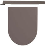 Hatria Capac WC, Hatria, Fusion/Futura, cu soft close si quick release, antracit (00Y9AQ08) - e-baie
