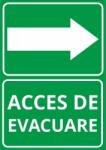  Indicator Acces de evacuare dreapta, 148x210mm ISA5AED