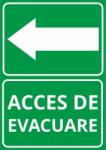  Indicator Acces de evacuare stanga, 148x210mm ISA5ES