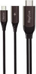 USB-C to HDMI 2.1 4k30Hz RayCue cable, 2m (black)
