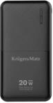 Krüger&Matz PowerBank KRUGER & MATZ KM0904, 10000 mAh, 20 W, QuickCharge, 1 x USB, 1 x USB Type-C, 1 x MicroUSB, Black (KM0904)