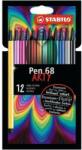 STABILO Set de pâslă de 12 Stabilo Pen 68 Arty 1mm set de 12 culori STABILO 6812-1-20 (6812-1-20)