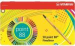 STABILO Set de stilouri cu ace 47+3 Stabilo Point 88' 0, 4mm set de 50 de culori STABILO 8850-6 (8850-6)