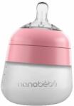 Nanobebe Силиконова бутилка Nanobebe - Flexy, 150 ml, розова (31013) - ozone