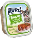 Happy Cat Minkas Duo - Pasăre și miel 12 x 100 g