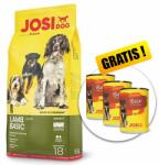 Josera JOSIDOG Lamb Basic 15 kg + 3 conserve GRATUIT