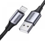 UGREEN USB Lightning Töltő/adat Fekete 1m 6957303861569 (6957303861569)