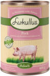 Lukullus Lukullus Preț special! Adult hrană uscată sau umedă câini - 6 x 400 g Porc (hrană umedă)