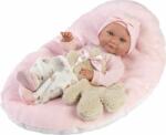 Llorens 73808 NEW BORN girl - păpușă realistă cu corp de vinil complet - 40 (MA4-73808) Papusa