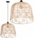 Toolight Toollight Boho, mennyezeti lámpa 40cm 1xE27 APP1352-1CP, fekete-natúr barna, OSW-05765 (OSW-05765)