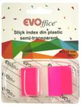 Evo Jelölõcímke 25x44mm, 50lap, műanyag EVOffice pink (EV6D10RO) - tonerpiac