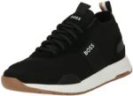 BOSS Sneaker low 'Titanium' negru, Mărimea 43