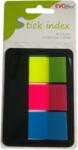 Evo Jelölõcímke 45x20mm, 3x20lap, műanyag 3 neon szín EVOffice (EV6D11) - tonerpiac