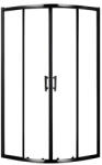 Viva Aqua Max Zuhanykabin ÍVES FEKETE Profil - 6 mm víztiszta vízlepergető üveg - 90 x 90 x 190 cm (6FZKI_90) - globalvivamarket