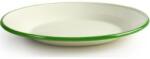 Ibili Zománc tányér zöld peremmel 22cm - Ibili (935122)